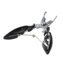 5X(Stainless Steel Fishing Pliers Line Cutter Hook Tackle Tool Black C9O1)