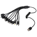 Universal 10 in 1 Multi-Function Cell Phone Game USB Charging Cable ChargerO.AU