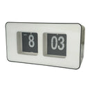 Auto Flip Clock Table File Clocks Christmas Gift Bedroom Decoration White