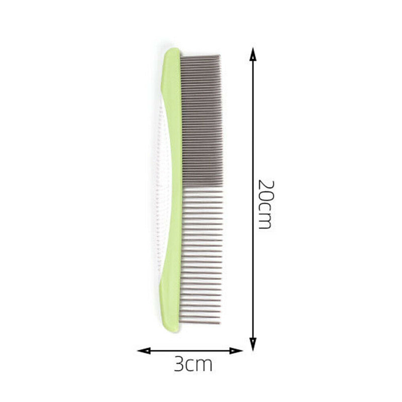 Stainless Steel Teeth Styling Home Dog Comb Single Row Removes Tangles Knots