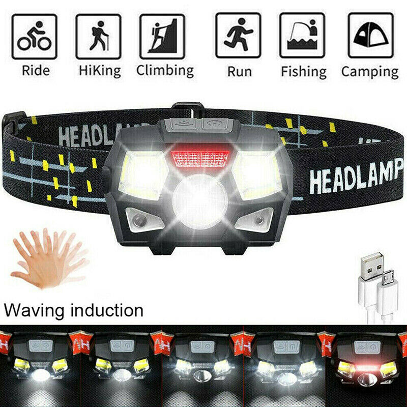13000LM Led Headlight Headlamp Head Torch 18650 Fishing Run Camping Lamp Light