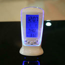 Clock Board Digital Alarm Clock Blue Backlight Electronic Desktop LED Clock
