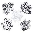 9 Pairs White  EAR STRETCHING KIT Spiral Taper Tunnel Stretchers Expanders Plugs