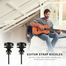 2pcs Non-Slip Guitar Strap Buckles Zinc Alloy Lock Button Buckle Guitar Part