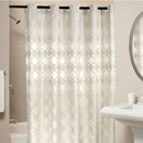 200 x 220Cm Elegant Circle Solid Shower Curtain Polyester Fabric Thick Wate