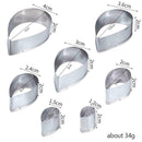 6pcs Cake Rose Petal Mold Decorating Fondant Sugarcraft Cutters Mould Cake L5Y5
