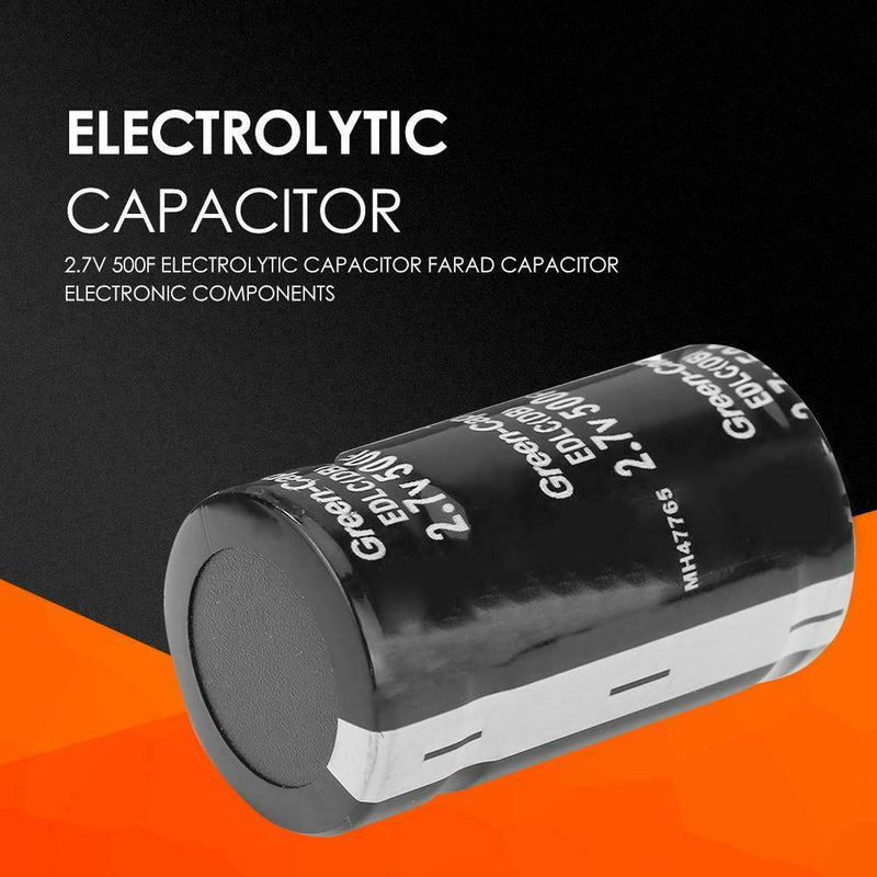 2.7V 500F Electrolytic Capacitor Farad Capacitor Electronic Components A