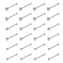 60pcs Stainless Steel Nose Studs Rings Piercing Pin Body Jewelry 22G 1.5mm  F3J3