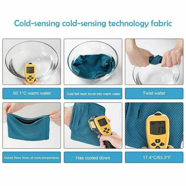 Dog Cooling Bandana, Dog Pet Cooling Collar for Summer, Instant Cooling Dog