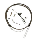 Stainless Flexible Braided Gas Throttle Cable Kit For Chevy TH350 Transmission