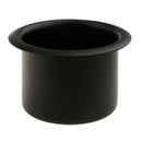 Marine Car Truck RV Cup Drink Holder Storage Base Black Aluminum Alloy Black