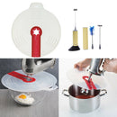 7x Stainless Steel Egg Milk Frother Handheld with Whisk Head Splatter Screen