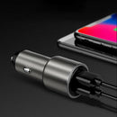 For Smart Mobile Cell Phone Dual USB Cigarette Lighter Adapter Car Fast Charger