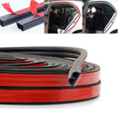 2x 5M B Trim Rubber Strip Universal Car Door Edge Seal Weather-strip 12*6mm