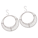 Moon Shaped Metal Wire Wreath Frame Form Hanger Pack of 2, 28cm(11inch)