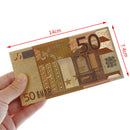 7pcs/set Euro banknote goldfoil paper money crafts collection banknote currencyME