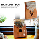17 Keys Spruce Thumb Piano Mbira Reindeer Kalimba with Tuning Hammer Stickers