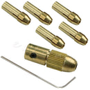 0.5-3mm 7Pcs Small Electric Drill Bit Collet Micro Twist Drill Chuck Tool Set