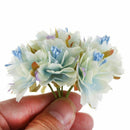 6pcs 4cm Artificial carnation flowers Stamen silk flower bouquet for weddin Y5M4