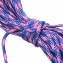 7 Rope Paracord Parachute Rope Resistant Camping Survival Color: Purple Len