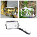 Lightweight Magnifying Glass & 10x LED Lamp Beads for Seniors Reading Repair