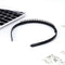 1pc Unisex Plastic Headband with Non-Slip Teeth Comb Black DIY Hair Styling Hoop