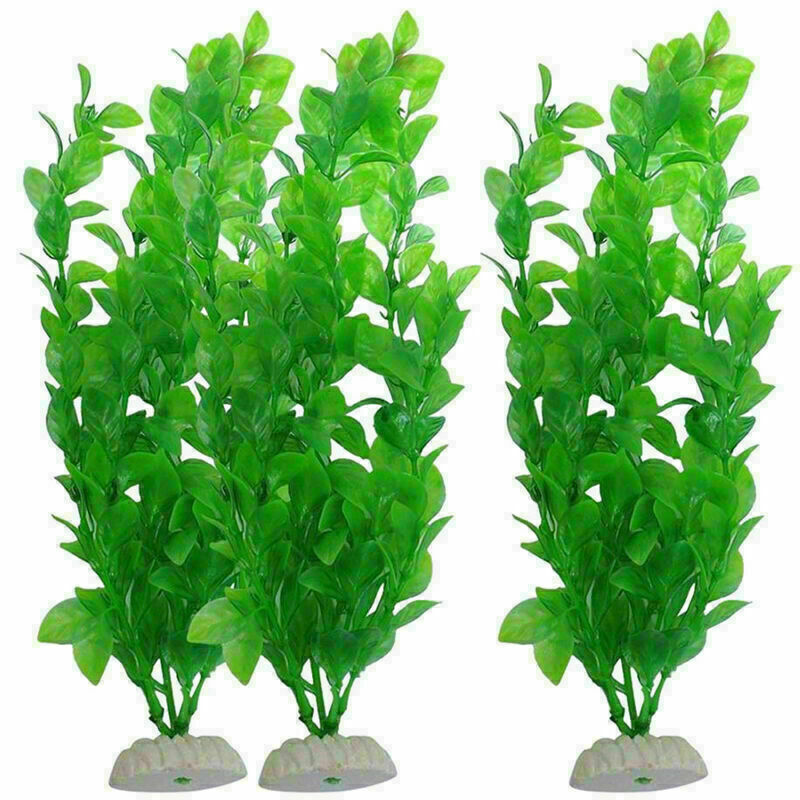 26cm Green Artificial Plastic Water Plant Grass for Fish Tank High quality M0K5