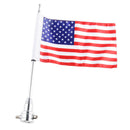 American USA Flag With 15inch Pole Bolts For Motorcycle Bike  XL883