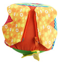 Montessori Learn to Dress Cube, Soft Plush Hand Grasp Block, Baby Educational