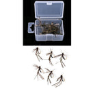 12pcs Mosquito Design Fly Fishing Dry Flies Bass Trout Salmon Lures Bait