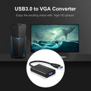 Portable USB 3.0 to VGA Converter for Monitor PC 1080P HD Video Display Adapter