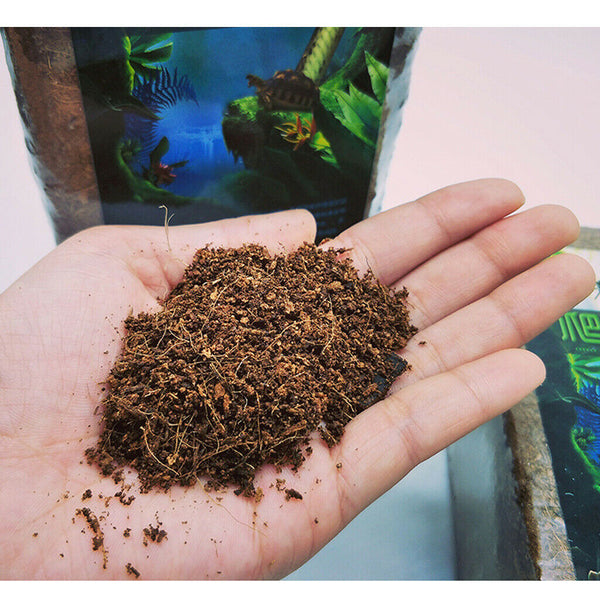 2Pcs Reptile Lizard Tree Frog Spider Centipede Coconut Shell Powder Bedding