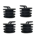 10x Black Scupper Bung Kayak Replacement Accessory Stopper Plug Deck Fittings