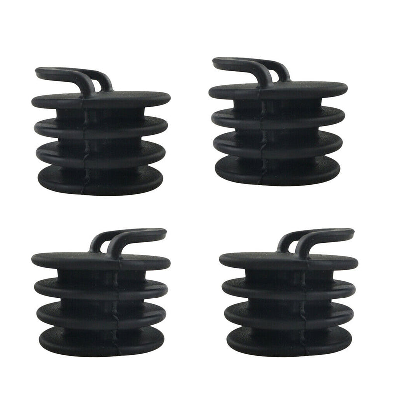 10x Black Scupper Bung Kayak Replacement Accessory Stopper Plug Deck Fittings