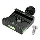 QR-50 Quick Release Plate + QR Clamp Adapter Fit for Arca-Swiss DSLR Camera