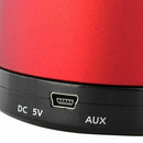 Red Bluetooth Speaker Stereo Speaker Case 10m x TF MP3 MP4 PC