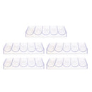 5x Acrylic Poker Chips Tray Storage Case 100 Chip For Party Home Casino Game