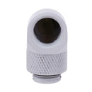 G1/4 Thread 90 Degree Fitting Adapter Rotary Water Cooled Connector(White)