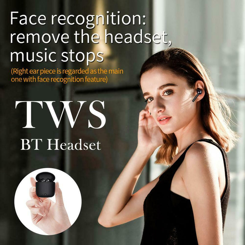 Mini TWS Wireless Bluetooth In-Ear Earphone Stereo Earbuds Headsets Headphone