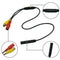 23 in Car Backup Reverse Camera 4 Pin Male To RCA Female Power Adapter Q0I6
