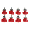 8pcs Hard Top Quick Removal Screw Fastener Kit for Jeep Wrangler 95-16 Red