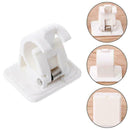 2Pcs Self Adhesive Hooks Curtain Rod Bracket Pole Drapery Cur Holders Hooks A4B8