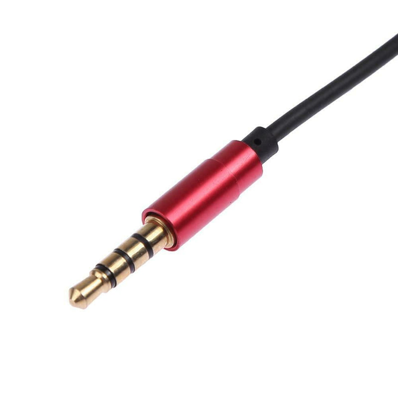 1.25m 3.5mm DIY Earphone Audio Cable Headphone Replacement 4 Pole Wire Cord US