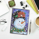 DIY Christmas Snowman Special Shaped Diamond Painting 60 Pages A5 Notebook