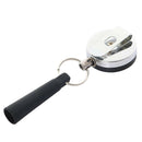 Retractable Anti-Theft Wire Rope Pen Holder Key Ring Reel Buckle with Clip