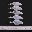 5pcs Baits Transparent lure false lure Unpainted Hard Fishing DIY Lure E0C3 F2I8