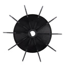Replacement 0.5" Inner Bore 10 Impeller Air Compressor Motor Fan Blade BlackJ6I5