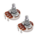 2 Pieces Copper B500K Audio Potentiometer Tone Pots for Electric Guitars Bass