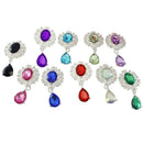 20pcs Water Drop Shape Crystal Flatback Buttons Jewelry Making Accessories