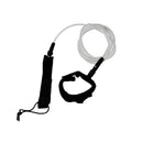 6ft Surfboard Surf Leash 7mm Staight Cord Rope With Double Stainless Swivels